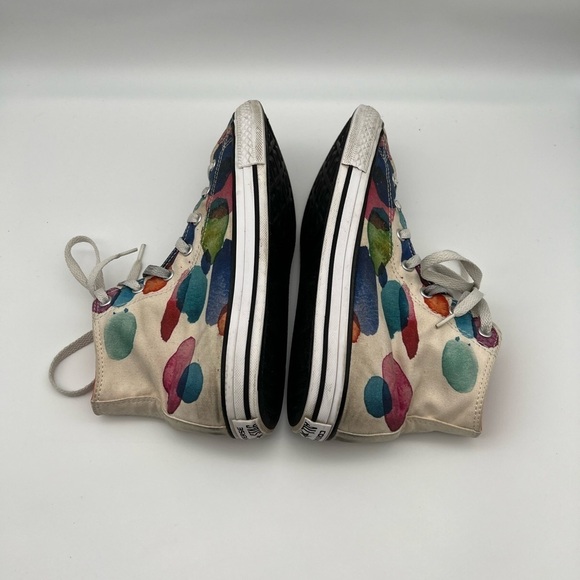 Converse All Star Wild Mango Paint splatter hi tip Chucks - Picture 7 of 10